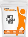 BulkSupplements.com Beta Glucan Powder - 1,3/1,6, Beta Glucan Supplements - Vegan & Gluten Free Supplement, 250mg per Serving, 100g (3,5 oz) (Pack of 1)