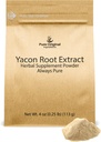 PURE ORIGINAL INGREDIENTES Yacon Root Extract (4 oz) Siempre Puro, No Filleres o Aditivos, Herbal Suplemento Polvo