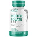 Fusiones de la naturaleza Nutri 5-MTHF L Methylfolate 1MG - 4 Month Supply, 120 Vegan Tablets - Methylated Folate Supplement - Cognitive Function, Heart Health, Prenatal Support - Methylated Folic Acid