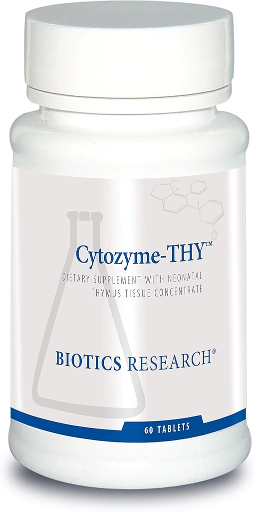 Biotics Research Cytozyme Thy Neonatal Thymus Concentrate, Supports Health of The Thymus Gland, Healthy Immune Response and Pathway Processes, Supports Immune System 60 Tablets
