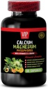 Calcium Magnesium Supplement - Calcium Magnesium Phosphorus with Vitamin D-3 & Boron - Healthy Bones Magnesium, Calcium for Women, Magnesium for Men, Bone Strength Supplements, 1 Bottle 60 Capsules