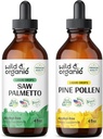 Wild &amp; Organic Saw Palmetto Tincture 4 fl oz &amp; Pine Pollen Tincture 4 fl oz