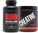 Nación de escultura por V Shred Burn Evolved 2.0 y Premium Creatine Fruit Punch Powder Bundle