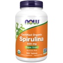 AHORA Suplementos de alimentos, Espirulina orgánica 500 mg con vitaminas, minerales y GLA (ácido gamma-leninista), 500 tabletas