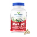 RidgeCrest Herbals ClearLungs Classic, Natural Lung y Nasal Daily Health Supplement for Bronchial, Respiratory, Immune, Sinus y Mucus Wellness Support, Herbal Fórmula (60 Caps, 30 Serv)