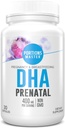 Porciones Master DHA Prenatal, renatal Omega-3 Suplemento con 300 mg DHA,Apoyos Desarrollo Fetal Cerebro " Ojo, Embarazo " Nutrición de lactancia materna, No Gluten-Free (30 Softgels)