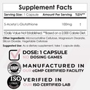 S-Acetyl L-Glutathione Capsules ← 100mg  180 Count ← High Bioavailabliity Glutathione ← Nootropics Depot