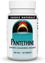 Fuente Naturales Pantetina, soporta el bienestar del colesterol*, 300 mg, 60 Tabletas