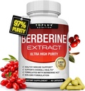 Suplemento de bereberina 1800mg - Berberine HCL 97% testado Ultra High Purity Premium Berberine Extract to Support Global Health, High Potency Berberine Plus Non-GMO Vegan Hombre Mujeres, 90 cápsulas