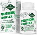 20-in-1 Polyphenols Supplement Over 20 Fruits, Vegetables & Polyphenols, Powerful Antioxidants, Quercetin, Resveratrol, Turmeric, Green Tea, Polyphenols for Age Defense, Energy & Immune, 90 Capsules