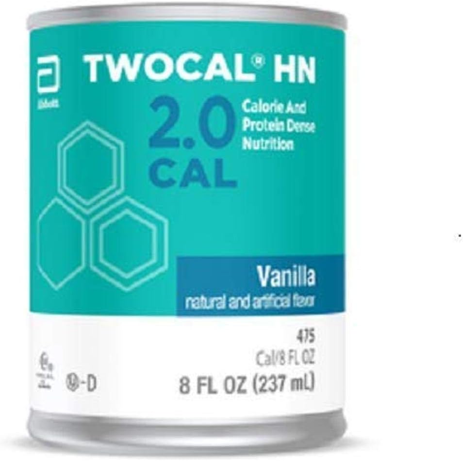 Doble HN Calorie y Protein Dense Nutrition, listo para usar, Vainilla, 8 onzas Cans (Pack of 24)