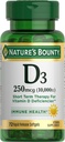 Nature's Bounty D3-10,000 IU Softgels 72 ea (Pack of 4)
