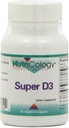 Nutricology Super D3 Dietary Supplement - Bone & Immune Support, Cholecalciferol with C &amp; E, Vegetarian Capsules, Gluten Free - 60 Count