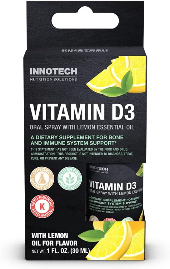 INNOTECH Nutrición: Vitamina D3 Oral Spray, Lemon Flavour - 30 ml