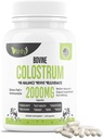 VITINITY Grass Fed Bovine Colostrum Capsules for Humans - Natural IgG Colostrum Suplemento para Gut Health, Immune Support, Muscle Recovery & Wellness ← Pure Colostrum Superfood, Unflavored (120 Cuenta)