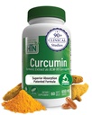 Health Thru Nutrition Curcumin 650mg BCM-95 Curcugreen | Turmeric Curcumin Complex | High Absorption | Healthy Inflammation Response | Clinically Studied | 3rd Party Tested | Non-GMO (Pack of 60)