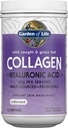 Garden of Life Marine " Grass-Fed Collagen Peptides Powder Supplement (Type I, III) with Probiotics, BCAAs " Hyaluronic Acid for Radiant Hair, Skin & Nails – Unflavored, 20g per Serving, 12 Servings