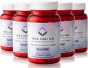 Relumins Advance Nutrition Gluta 1000 - Reducido L-Glutathione, Alfa Lipoic Acid & Rose HIPS, Antioxidant Support for Skin &amp; General Wellness, Made in USA - 30 Capsules x 5 Bottles (75-Day Supply)