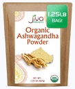 Jiva Organics Ashwagandha Root Powder 1.25 libras (20oz) - Gluten Free, Indian Ginseng, Raw, Pure, Non-GMO, Lab tested Ayurvedic Indian Powder