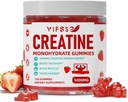 Cretina Monohydrate Gummies 5 g para Hombres &amp; Mujeres, 120 Gomas Libres de Azúcar con 200 Mg Magnesium Glycinate, 200 Mg L-Threonate for Muscle Support, Energy Boost