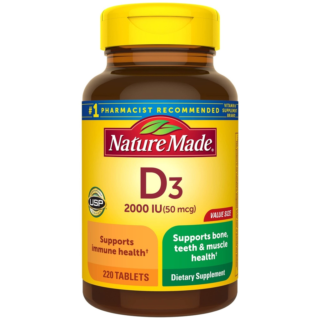 Nm Vitamina D 2000oiu Tamaño 220ct Pv Vitamina D 2000oiu 220ct