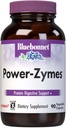Bluebonnet Nutrition Power-Zymes, Protein Digestive Support*, Soy-Free, Gluten-Free, 90 cápsulas vegetales, 90 prestaciones