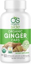 Silencio Orgánica de las cápsulas de jengibre ← Salud Digestiva Apoyo Silencioso USDA Certified Organic, Non-GMO, Vegan ← 60 cápsulas fáciles de cambiar para el bienestar natural