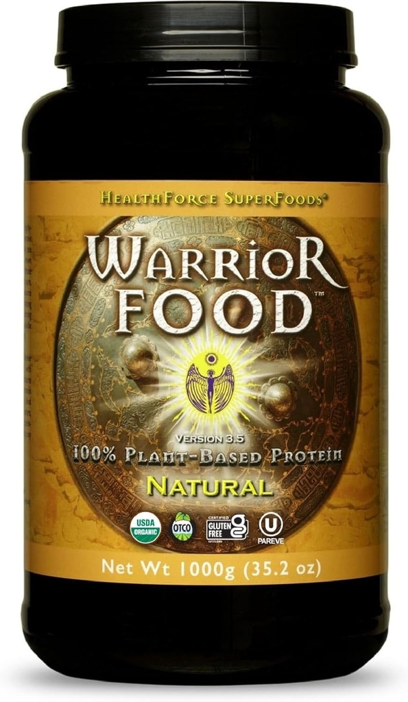 SUPERFOODS DE LA HEALTHFORCE Warrior Food Protien Powder - Natural Flavor - 1000 gramos