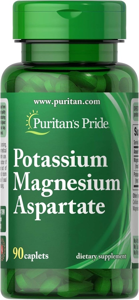 Puritan Pride Potassium Magnesium Aspartate-90 Caplets