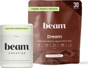 Beam Dream Sleep Powder &amp; Creatine Bundle, Third Party tested Natural Sleep Aid & Recovery Suplemento con micronized Creatine Monohydrate, Unflavored Pure Creatine Powder for Muscle Strength, Energy