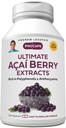 ANDREW LESSMAN Ultimate Açai Berry Extracts 60 Capsules - Brinde Constituyentes de Berry Beneficial Acai Estandarizados, Anti-Oxidant Rich. Blend de alta potencia. Compuestos protectores. No hay aditivos