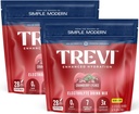 Electrolitos gratis de azúcar TREVITM - Paquetes de polvo de mezcla de bebidas - 56 cuenta - Cranberry Lychee