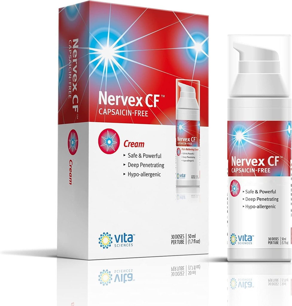 Vita Sciences Neuropathy Relief for Hands and Feet - Powerful Cream Formula for Burning, Tingling, and Numbness - with Arnica, B12, B1, B5, B6, E, MSM, Aloe, and Coconut Oil Base - Capsaicin-Free