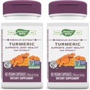 Extracto Premium de Max Potency - Suplemento Turmérico para Soporte Conjunto* - con Extracto Turmérico - para Hombres y Mujeres - Gluten Gratis - 60 cápsulas Vegan (Pack of 2)