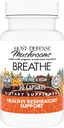 Anfitriona de Defensa Breathe* Capsules - Immune &amp; Respiratory Support Mushroom Suplemento - Herbal Lung Health Supplement with Chaga, Reishi & Cordyceps - 30 cápsulas (15 servidos)*