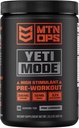 MTN OPS Yeti Mode Pre-Workout Powder - Explosive High-Stimulant with 300mg Caffeine, Creatine Monohydrate, Beta-Alanine, and 45mg Niacin - Pink Lemonade Flavor in 30 Serving Tub