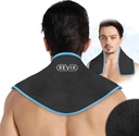 REVIX Neck Ice Wrap Ice Pack para Neck y hombros, Terapia para promover la flexibilidad y la movilidad, Hot Cold Gel Packs Reutilizables para Post-Workout, Negro