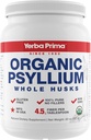 Yerba Prima Orgánica Psyllium Full Husks Colon Cleanser - 20 oz - Natural Daily Dietary Fiber Suplemento 20oz, Colon Cleanser, Regularity " Detox Cleanser Support, Gluten Free, Non GMO, Vegan