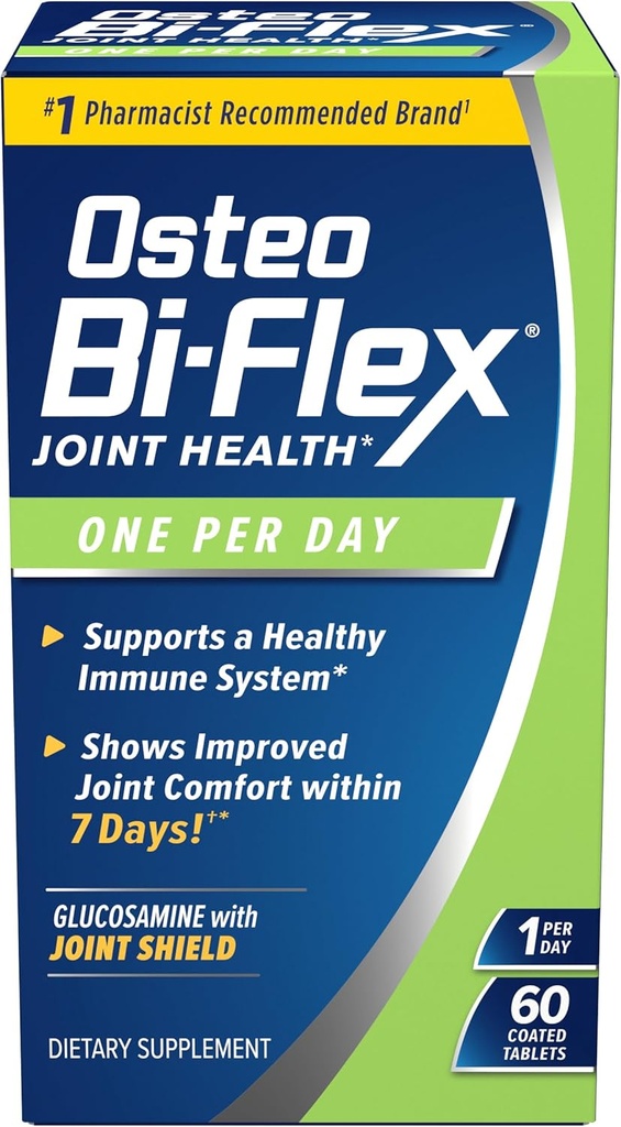 Osteo BiFlex One Por día Glucosamine Joint Shield Suplemento dietético, ayuda a fortalecer las articulaciones, 60 cuenta
