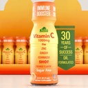 Vitamina C Shot 1000MG - Booster de inmunidad con zinc, jengibre, " Echinacea - Proteger su inmunidad - Luchar contra el frío común - Orange Flavor - 2.4 FL Oz Bottle - 20 Pack
