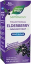 Camino de la Naturaleza Sambucus Zero Sugar Tradicional Immune Syrup, Altamente Concentrado Elderberry Extract, Tradicional Immune Support*, con Superfood Antioxidants(1), 4 Fl Oz (Packaging May Vary)