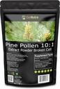 Go Nutra Pine Pollen Powder ← Wild Harvested & Broken Cell Wall ← Puro 10:1 Pine Pollen Extract, Antioxidant-Rich &amp; Androgenic ← Apoya la salud, la energía ANTE Vegan, No GMO, Gluten Free TEN 6 Ounce