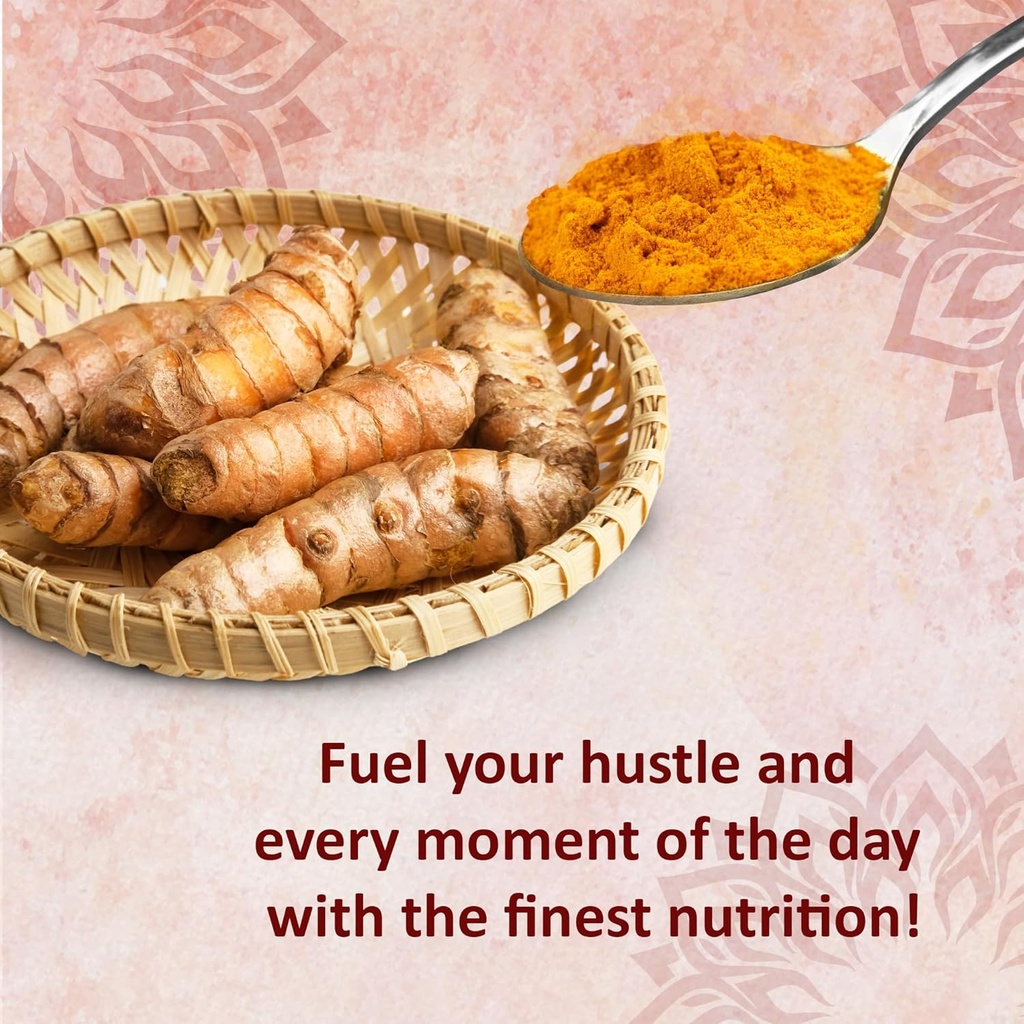 Reddy Naturals Curcumina Turmérica con K2 D3 y Pepper Negro - Suplemento Natural para la Salud Conjunta, Hueso &amp; Inmuno - Agua-Soluble Polvo con Miel - 4.2 oz (120g)