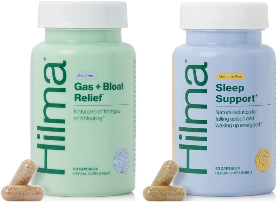Hilma Natural Gas &amp; Bloating Relief and Sleep Support Bundle