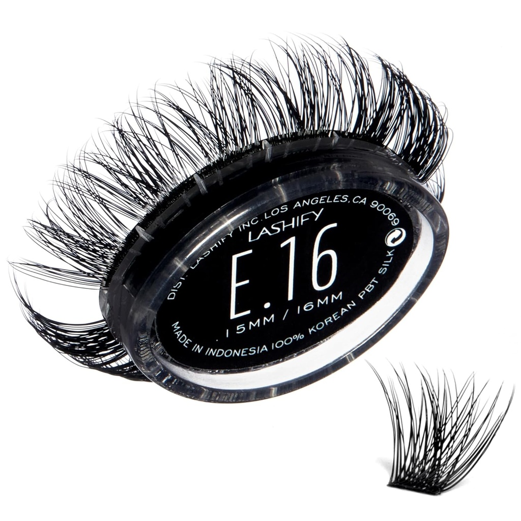 Lashify Extreme 16mm Gossamer DIY Eyelash Extensions Refill, Black, Easy False Lashes To Add Tremendous Volume