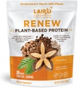 Laird Superfood Renew Plant-Based Protein Powder, 19 Grams Protein, Vegan with Sasha Inchi Seed Protein, Four Functional Mushrooms, Preservative Free, Gluten-Free, Dairy-Free, 16 oz. Bolsa