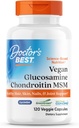 Médicos MEJOR Glucosamina Vegan Chondroitin MSM, Pelo sano, Esquí, uñas, " Soporte conjunto, No GMO, Gluten Gratis, Soy Gratis, Vegan 120 Veggie Capsules