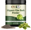 Slippery Elm Bark Powder 240g,Pure Slippery Elm Powder Natural Herbal Suplemento Apoyos Mucous intestinal,Ayuda a calmar el Throat y el Tostado, No GMO, Gluten Gratis, Vegetariano Friendly