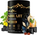 Shilajit Gummies for Men Women: Pure Himalayan Organic Shilajit with Ashwagandha 85+ Trace Minerals " Fulvic Acid Individually Wrapped for Energy Brain Immunity Support No Sugar 40 Servings