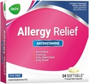 Alivio de Alergia AXIV Softgels, Medicina Antihistamínica > Alivio de síntomas fríos, Gels líquidos sin tinte, 25 mg Diphenhydramine HCl, Runny Nose, Sneezing, 24 Conde (24 Softgels)